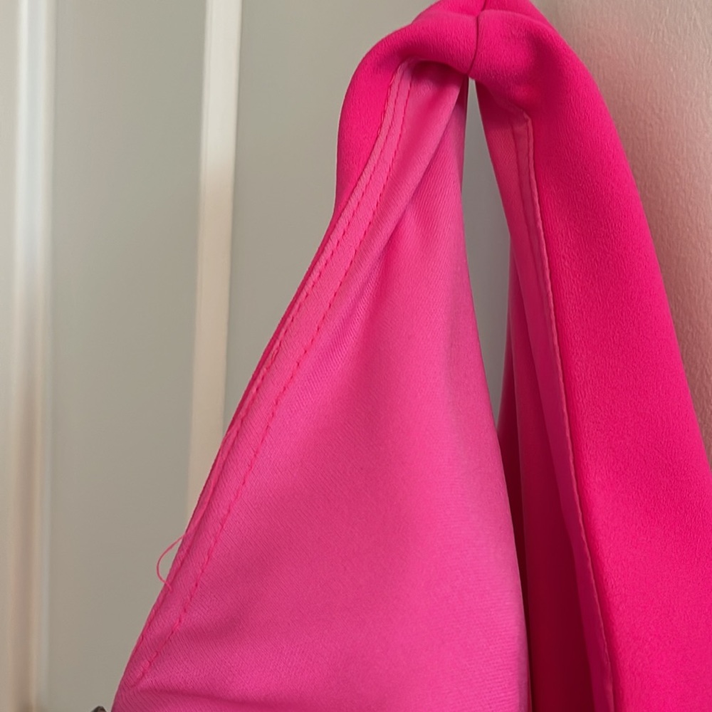 Aqua One-Shoulder Midi Dress Pink Size 0 - Picture 8 of 9
